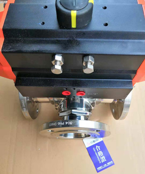 衛生級三通氣動(dòng)球閥